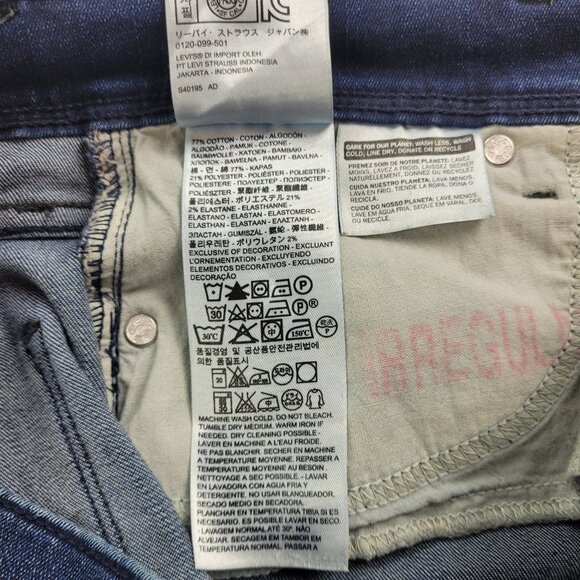 Levi’s Women’s blue 512 perfectly Slimming straight leg jeans size 28 - Picture 8 of 10